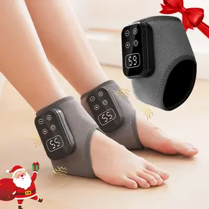 Electric Heat Ankle Brace Graphene Hot Compress, Soft Fit Foot Massager, Smart Temperature Control, Full Coverage, Best Gift for Fall Winter