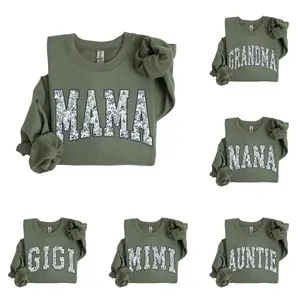 Custom Floral Mama Sweatshirt | Personalized Grandparent Gift | Floral Grandma, Mama, Nana, Auntie, Mimi, Gigi, Mamaw, Gammie Shirt