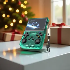 Portable Retro Game Console R36xx with Arkos System, 128GB Storage, 3.5 HD Screen, Wi-Fi, Live Streaming, Video Viewing, Gaming Console, Gift Idea