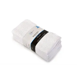 18-Pack White Washcloths, Soft and Absorbent Bundle