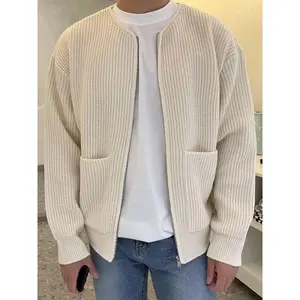 Men's Solid Color Cardigan