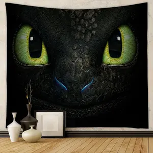 H-How T-To T-Train T-Your D-Dragon Backdrop Fabric Sign Poster Banner for Decoration Photo Props Background Supplies 60X40 Gift Room