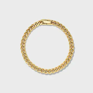 Cuban Link Bracelet 14K Gold Plated - 5mm