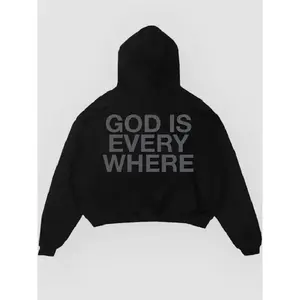 God Is Everywhere Hoodie, Print on Back of Tee, Christian Graphic T-Shirt, Jesus Graphic Printed Sweatshirt, Casual God Hoodie, Unisex God Tee