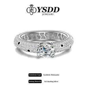 【#339 The Leopard】Leopard Print Oval Cut 1CT Synthetic Moissanite Rings in 925 Sterling Silver