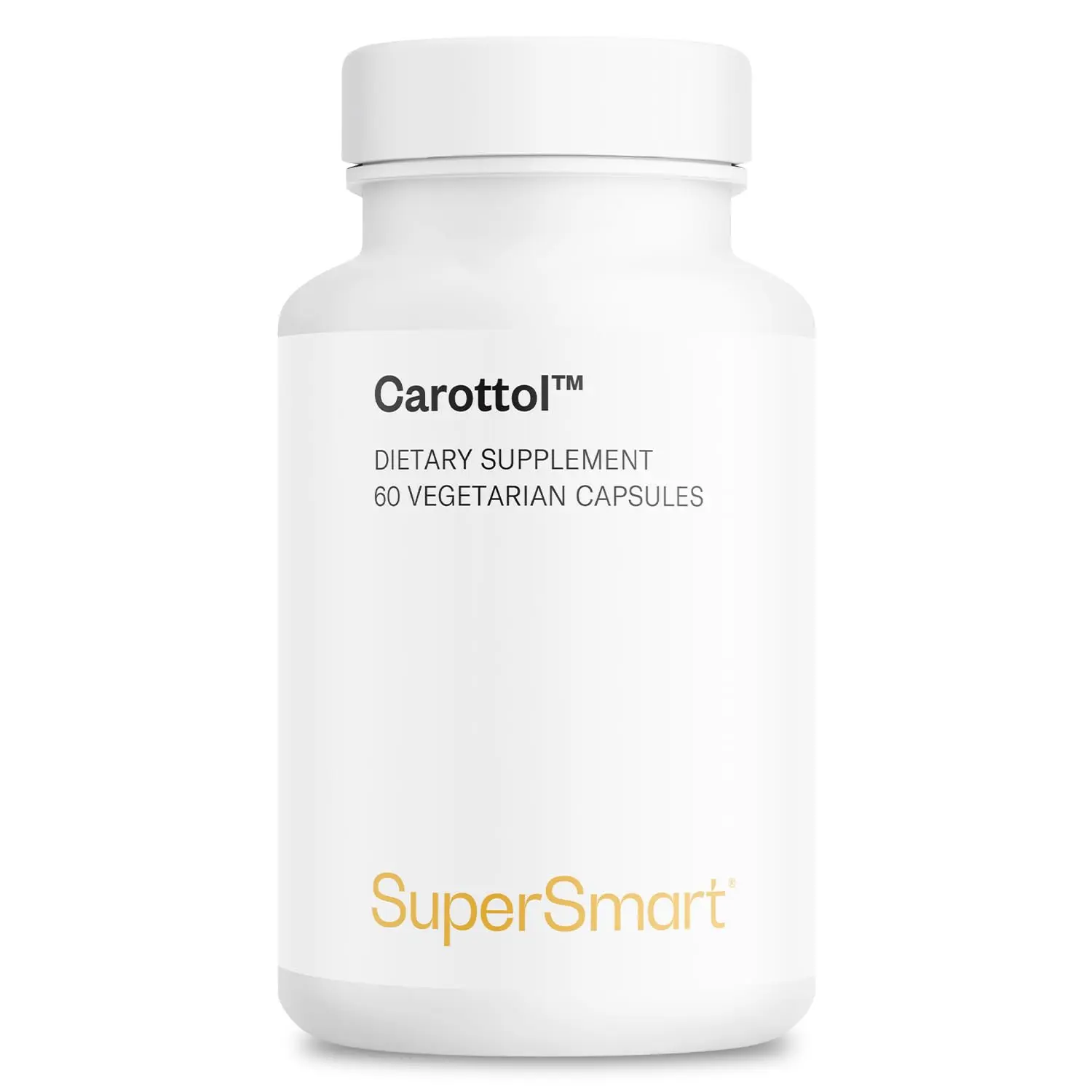 Supersmart - Carottol (Advanced Formula) - Carotenoid Complex Supplement - with Beta Carotene, Lycopene, Lutein & Zeaxanthin | Non-GMO & Gluten Free - 60 Vegetarian Capsules