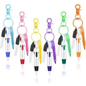 Nurse Watercolor Ballpoint Pen, 1 Set Retractable Ballpoint Pen with Keychain Clip, Aesthetic Pens, Art Pen, Portable Pen To Prevent Loss, Nurse Gift, Multipurpose Marker Pen, Stationery Set