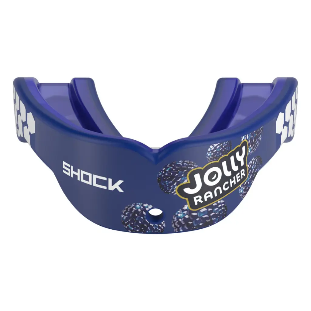 Shock Doctor Jolly Rancher Gel Max Power Flavor Fusion Mouthguard - Blue Raspberry - Adult (Age 11+)