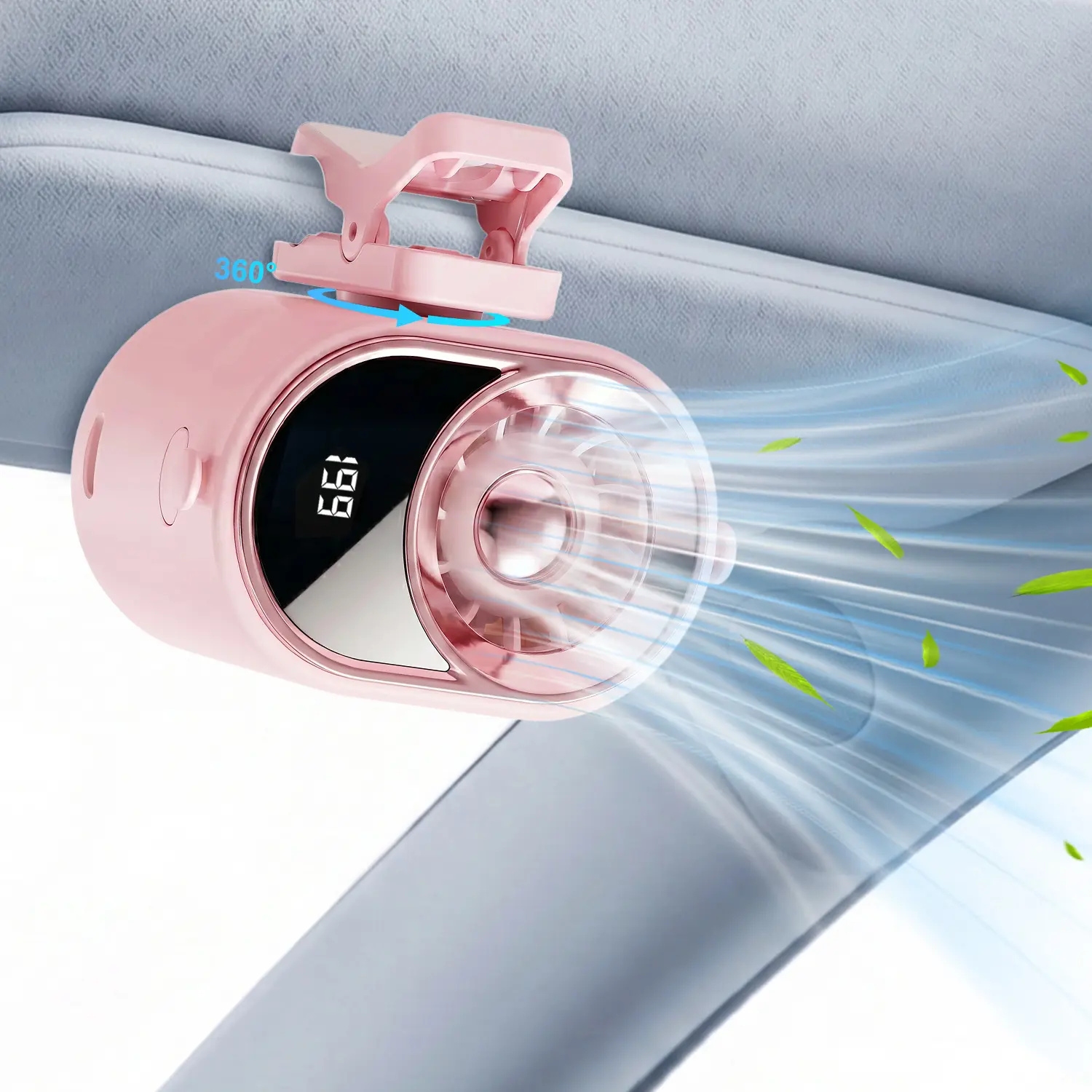 Smart Clip-On Cooling Fan, 4-Speed Adjustable Portable Mini Fan, 360° Rotatable Rechargeable Clip Fan for Car, Stroller & Outdoor Use #SummerWins #DealsForYouDays