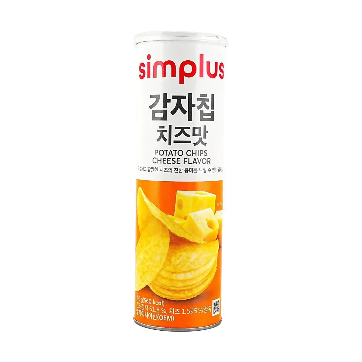 HOMEPLUS Simpleplus Korean Cheese Potato Chips 110g - Crispy Savory Snack HOMEPLUS Simpleplus Korean Cheese Potato Chips 110g - Crispy Savory Snack