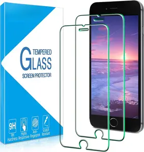 [2 Pack Designed For  SE 2020,  8, 7, 6s, 6 Screen Protector Temperer Glass, Case Friendly, Bubble Free, Easy to Install