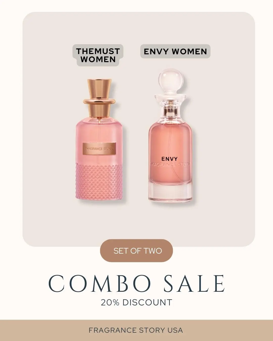 Fragrance Story The Must Women & Envy Women (Combo) 3.4FL Oz