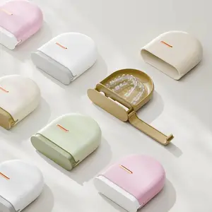 1 Pc Portable Invisalign & Denture Storage Case, Hypoallergenic Dental Aligner Holder with Multiple Compartments, Compact Travel-Friendly Organizer for Braces, Retainers & Kids’ Orthodontic Appliances, No Battery Required