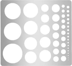 UNICRAFTALE 1Pcs Metal Circle Stencil Templates for Drawing, Stainless Steel Painting, Carving & Drafting