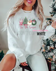 Pink tis the season sweatshirt