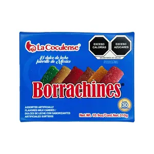 La Coculense Borrachines Assorted Artificially Flavored Milk Candies, 24 Pieces, Mexican Candy, Dulces Mexicanos, Sweet, Dulce de Leche, Snack, Bonbon