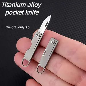 Bing Sharp Blade, Portable Mini Folding Knife, Portable Keychain Pendant, Unboxing and Unpacking, Express Knife