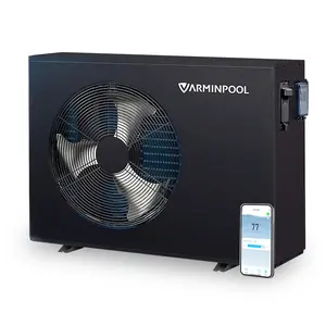 40000 BTU Electric Pool Heater For Inground Pools 13000 Gallon Swimming Pool Heat Pump Above Ground Pool Heater Heating Cooling WiFi Control Schedule 220V