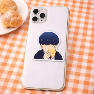 Funny Mashle Cream Puff Acrylic Magsafe Phone Grip Holder, Aesthetic Cute Japan Anime Magnetic Phone Mount, Durable Popsocket Accessories