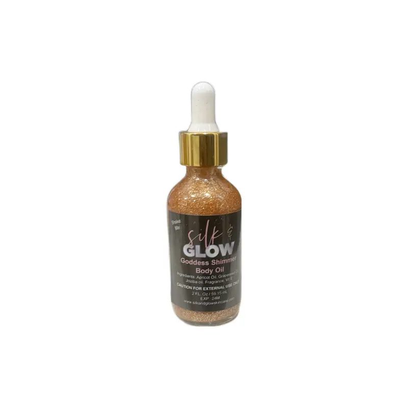 Goddess Bronze Shimmer Oil - Metallic Liquid with Dropper Cap for Your Needs
