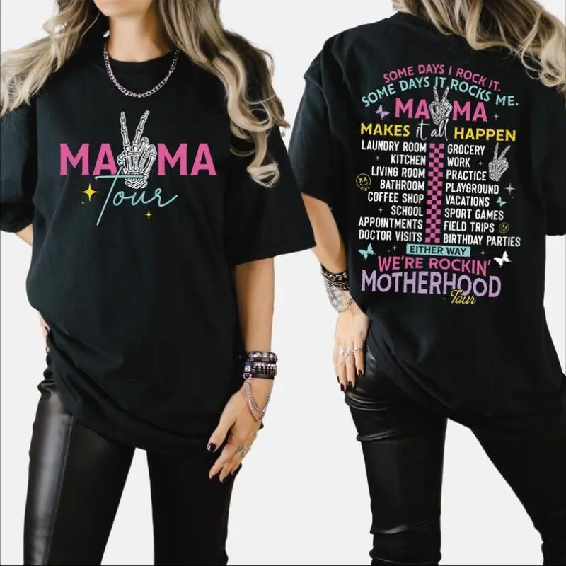 Mama Tour Shirt, Motherhood  Shirt,Some Days I Rock It Shirt, Mama Lighting Bold,Mama Funny Tour Shirt,Mother's Day Funny Shirt