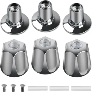 81428 Bathtub and Shower Knobs 3 count Replacement Kit for Price Pfister Tub/Shower Handle, Chrome