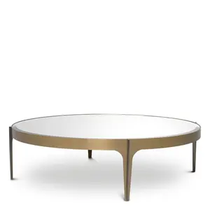 Eichholtz Timeless Minimalist Mid Century Round Coffee Table