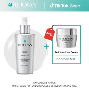 REJURAN Turnover Ampoule, c-PDRN - Anti-Aging Face Serum for Firmness, Radiance, and Youthful Skin. Larger Size for Extended Use (1.69 fl oz), Korean Skin Care.