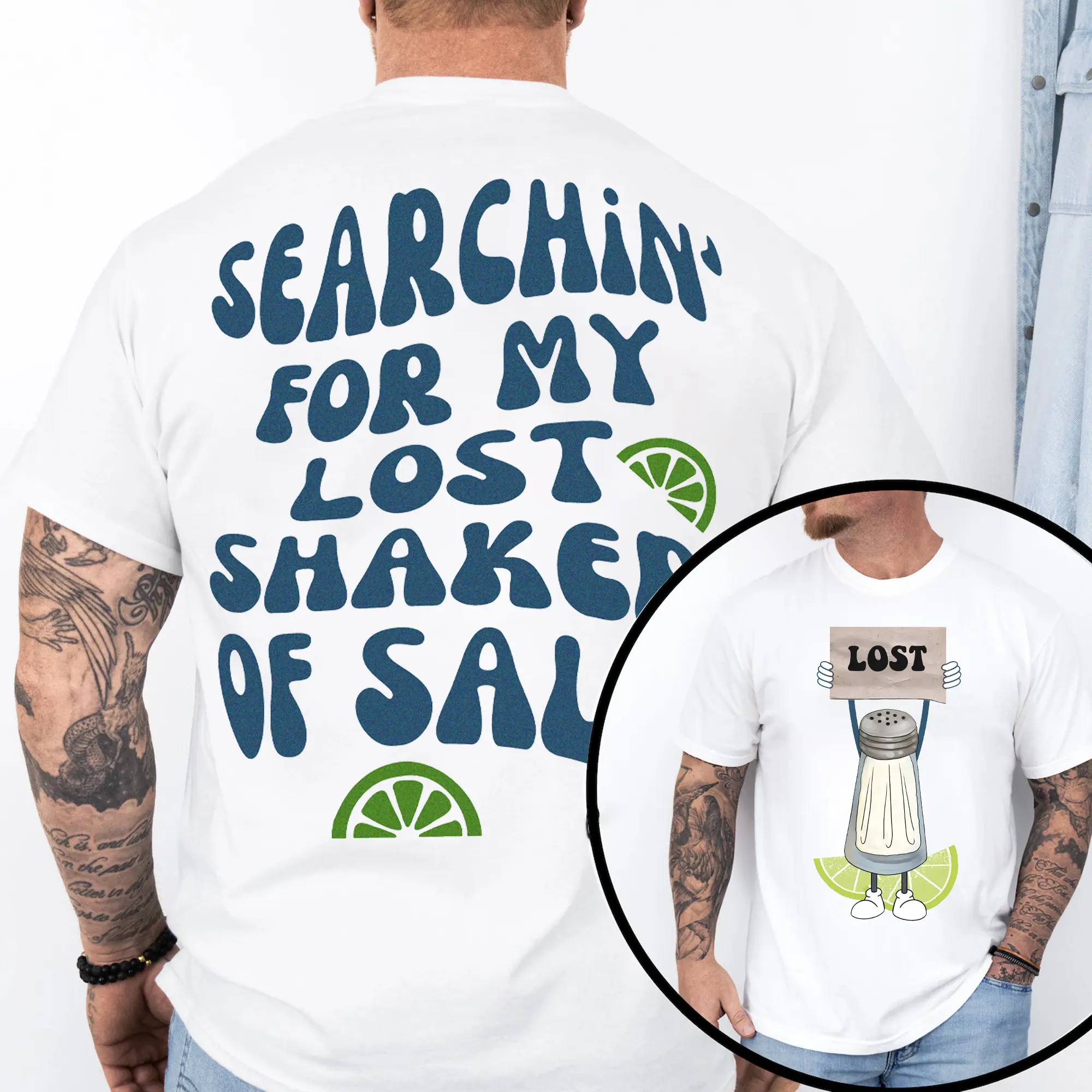 Searching For My Lost Shaker Of Salt Jimmy B. Double Side Shirt, Margaritaville Outlaw Country Music T-Shirt, Buffett Merch, Old Country Music Tee