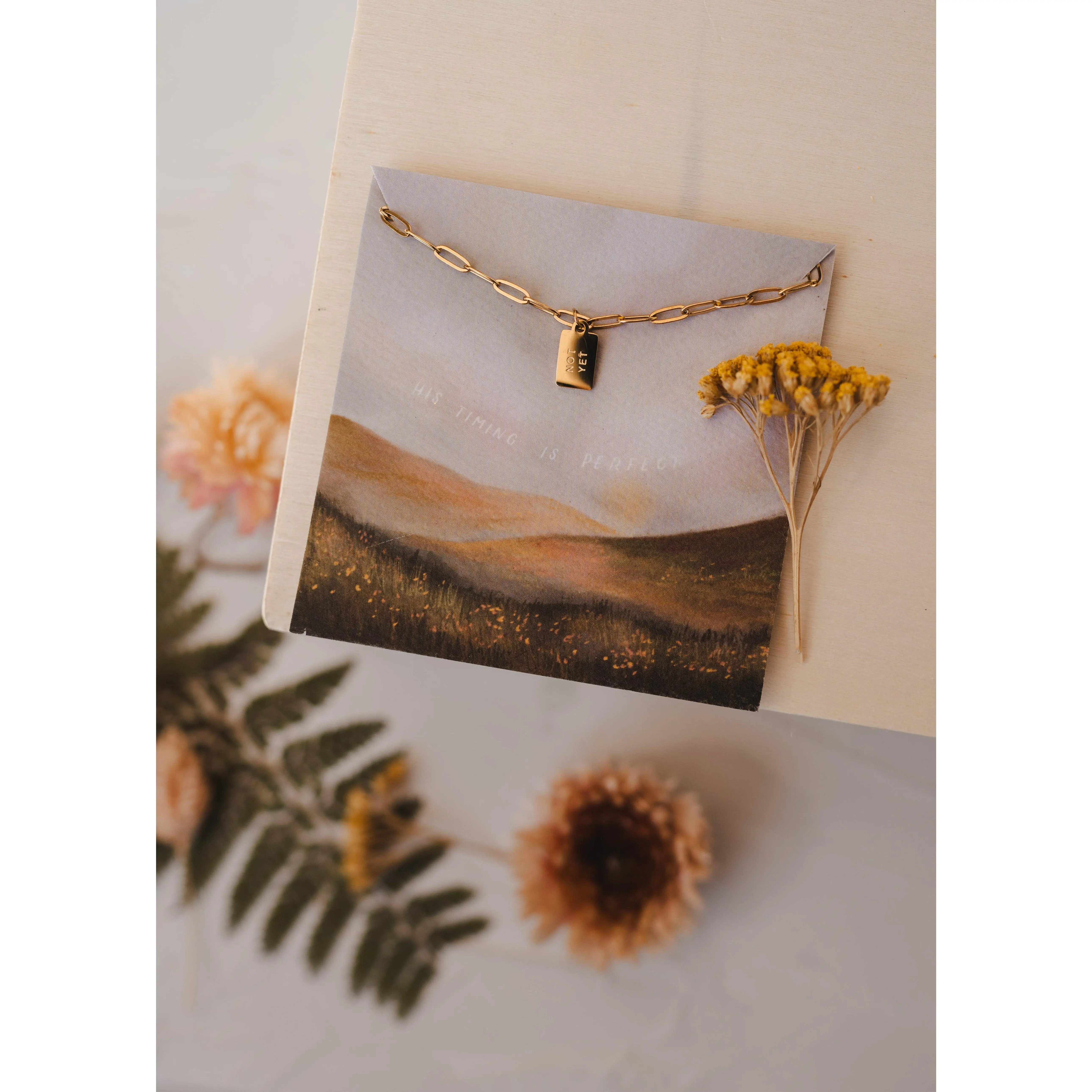 Not Yet Tag Necklace