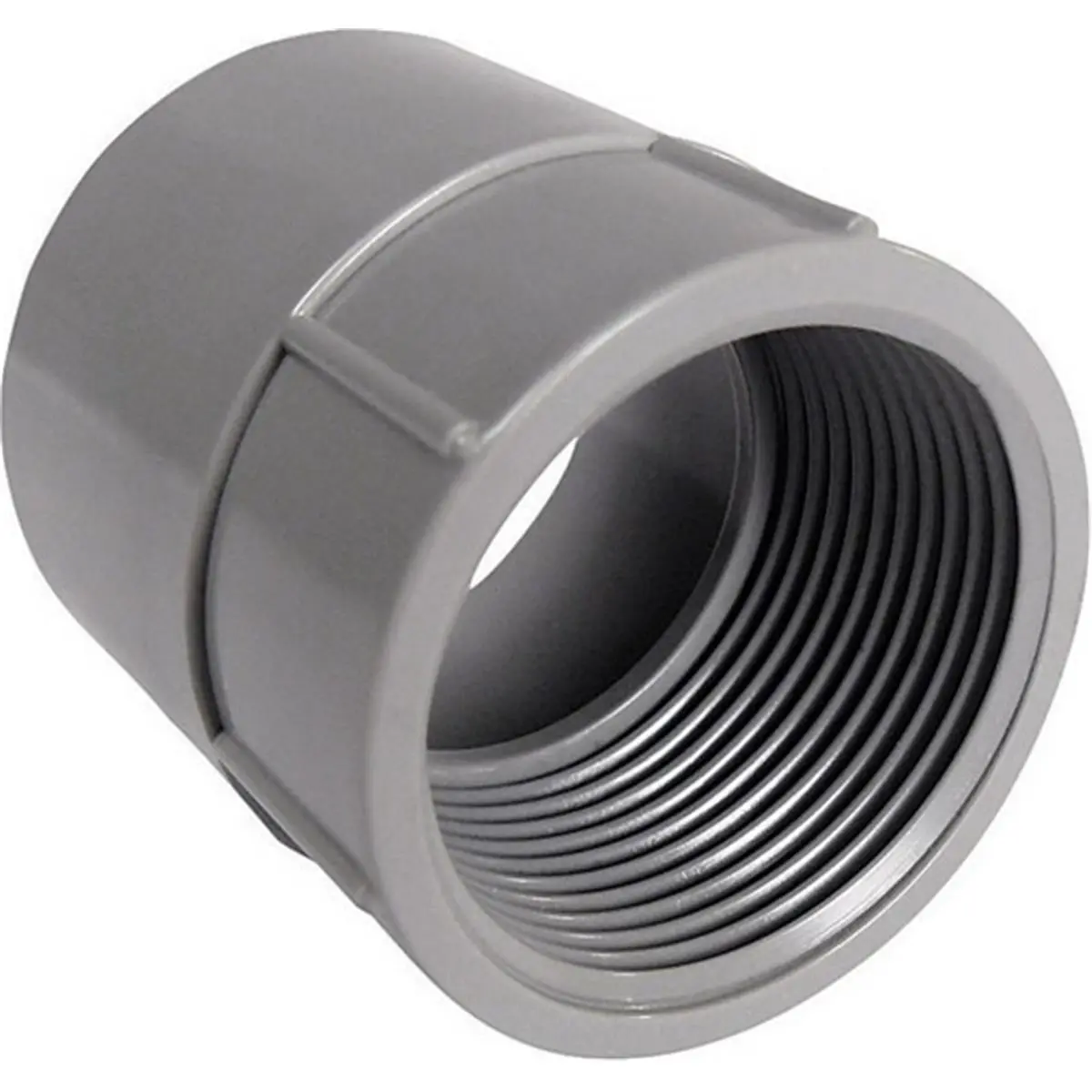 5140046C 1.25 in. Metal/PVC Plain End Conduit Joiner, Schedule 40/80 PVC Female Adapter