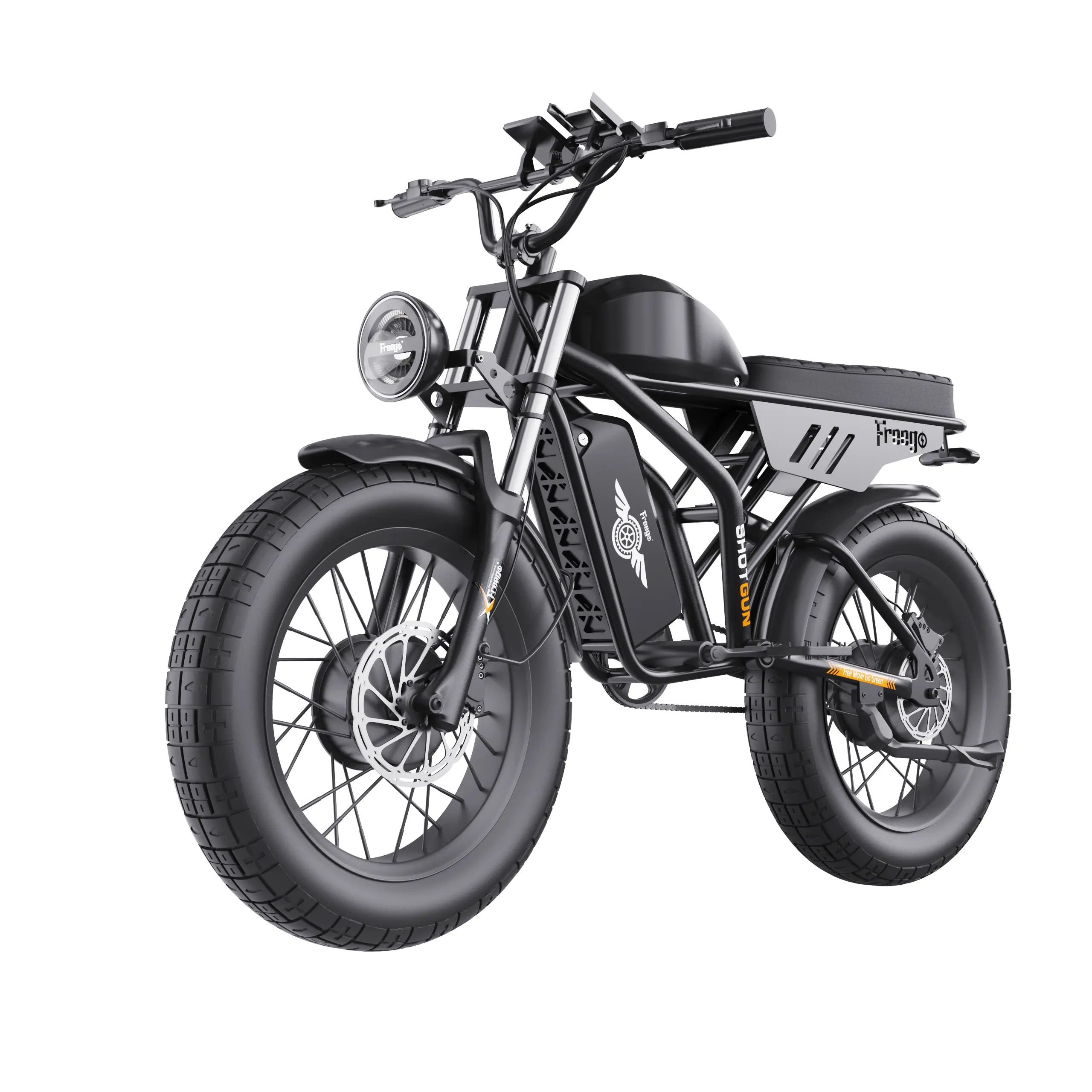 Freego F3 Pro Max Electric Bikes - 20 x 4-Inch Tires, 48V Battery, 103 Miles Range, LCD Display, Hydraulic Brakes, Steel Frame