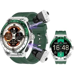 Watch with Earbuds for Men, 1.52-inch Full-  Screen Metal , TWS  Earbuds smartwatch 2-in-1, Support Custom dial,  , Message Reminder