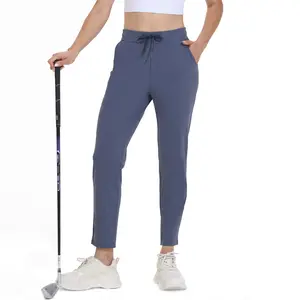 7/8 Dress Golf Pants for Women Workout Athletic Track Sweatpants High Waisted with Pockets Lightweight Work Travel Petite Comfy Stretch Lounge Casual Joggers Yoga Leggings Trendy Clothes Outfits