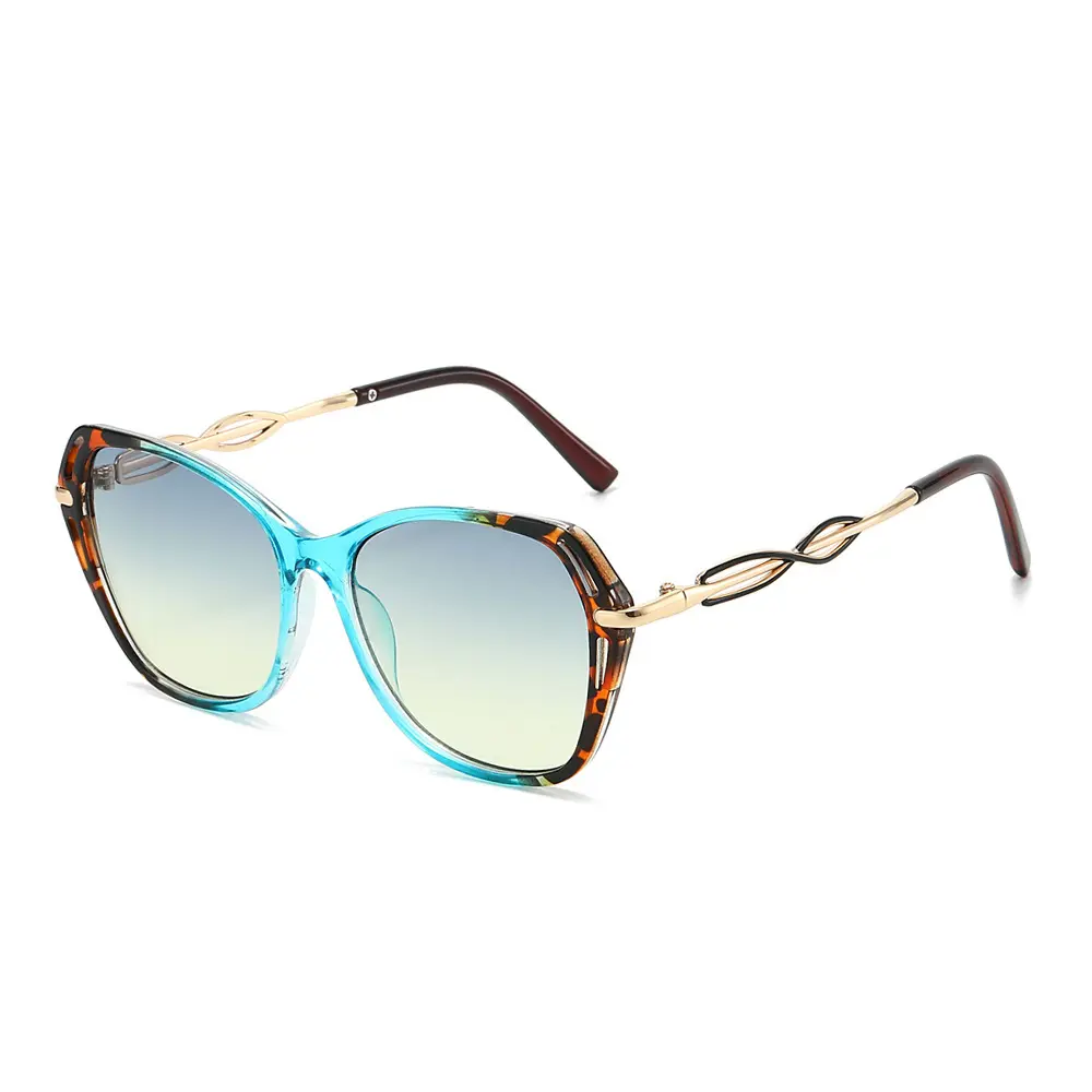 Blue frame with blue and yellow accents