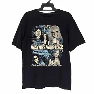 WAYNE'S WORLD 2 VINTAGE BLACK T-SHIRT