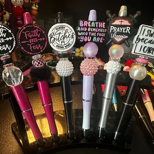 Pre made regular focal beaded pens. Claim on live