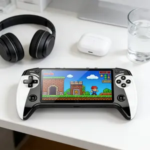 Father's Day Gift Handheld Game Console, Portable Retro Player 5.5 Inch Screen 10 Emulator Support Ultra HD Graphics Rechargeable Portable Console