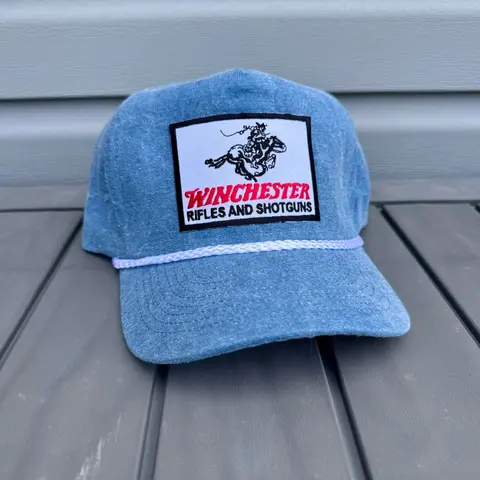 Winchester Denim Blue Trucker, One size fits most, Snapback Hat