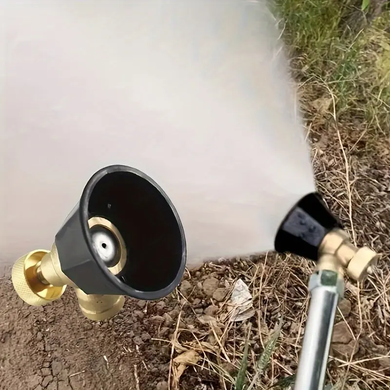 1pc Agricultural High-Pressure Air Vortex Spraying Nozzle Adjustable Water Outlet Nozzle For Hose Outdoor For Flower Grass Gardening Sprink Garden Watering Sprinkler