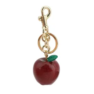 {Cute keychain} Beautiful and cute big apple keychain bag pendant, suitable for couples, women, family gifts