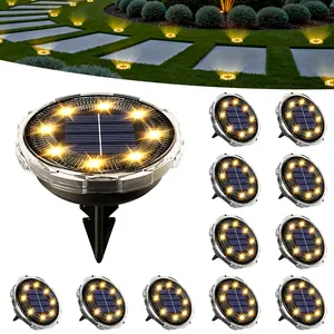【Summervibes】SOLPEX Solar Ground Lights, Solar Pathway Lights Outdoor Waterproof, Landscape Lighting for Garden, Walkway, Driveway, Yard, Deck, Patio, Swimming Pool