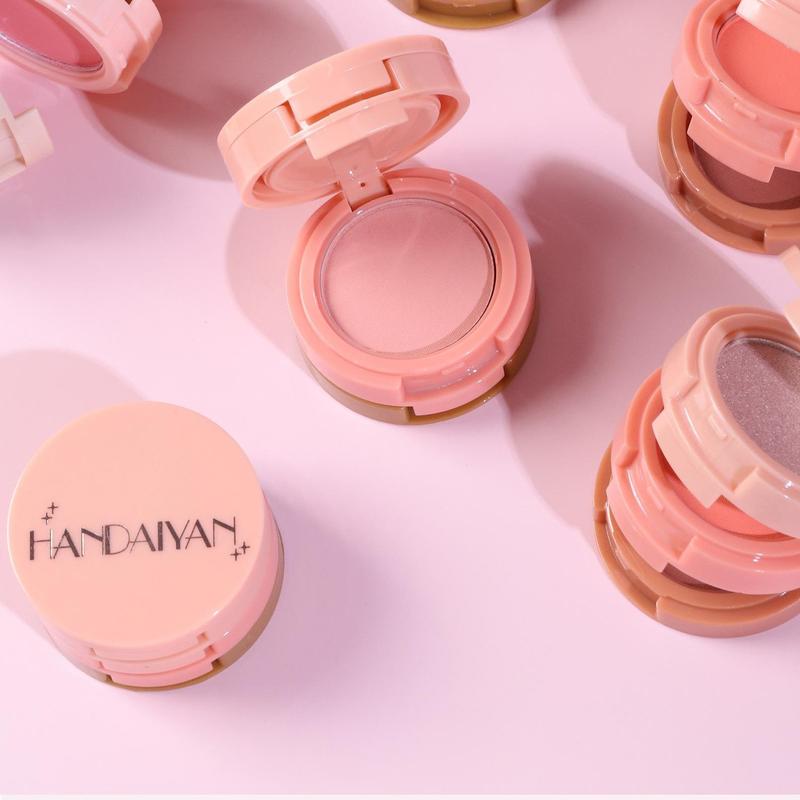 Matte Highlighter and Contour Palette with Three Blendable Shades, Long Wear Lightweight Powder for Natural Definition, Layered Setting Makeup for Everyday Wear, Travel, Photo Ready Looks