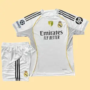 Real Madrid 2025/2026 Season Home Football Jersey, Polyester Mesh Fabric Sports Collectible