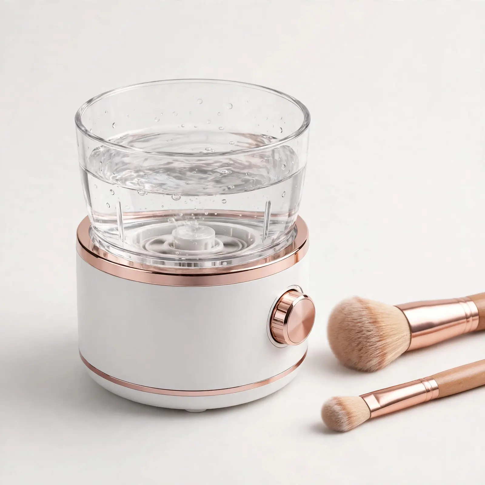 Electric Makeup Brush Cleaner — Automatic Spinning Brush Washer | Cleans & Dries Makeup Brushes in Seconds