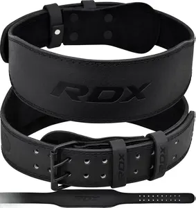 RDX Cowhide Leather Weight Lifting Belt 4" & 6" Padded Lumbar Support 10 Adjustable Holes for Men Women Gym Fitness Powerlifting Deadlift Squat Workout