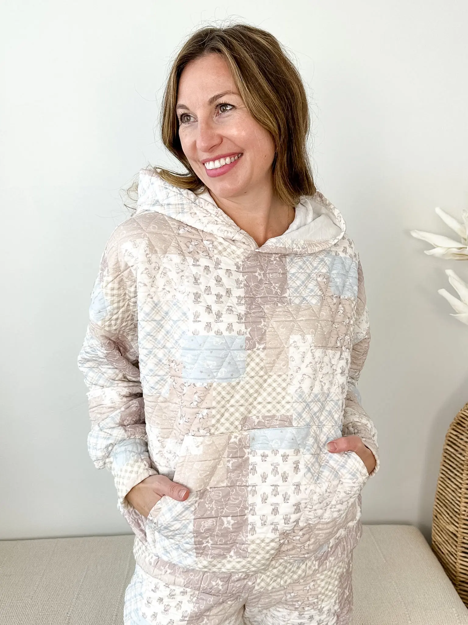 Western Patchwork Hoodie