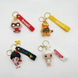 Incredibles, Garfield, Aladdin, and Stranger Things Keychains - Fun and Colorful Keychains for Fans of These Popular Characters