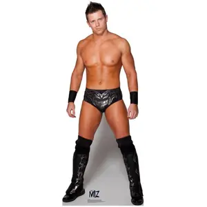 212 MAIN WWE The MIZ Full Graphics Cardboard Standup - Large Size Home Decor, Stand & Fold Design, Flat-Folding, Stand-Up or Wall Display Options