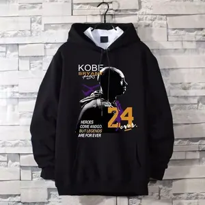Kobe Bryant Graphic   Basketball Pullover  Vintage  Hooded Sweatshirt Oversized Loose Fit Fleece  Casual Long Sleeve Graphic  for  Women Fall Winter Street Style  Gift Oversized   Women  unisex men hoodie streetwear